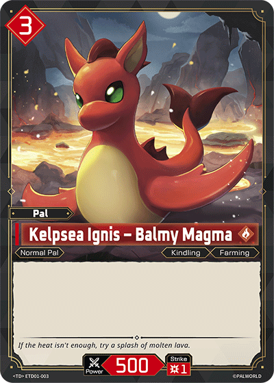 Kelpsea Ignis — Palworld TCG Pal card