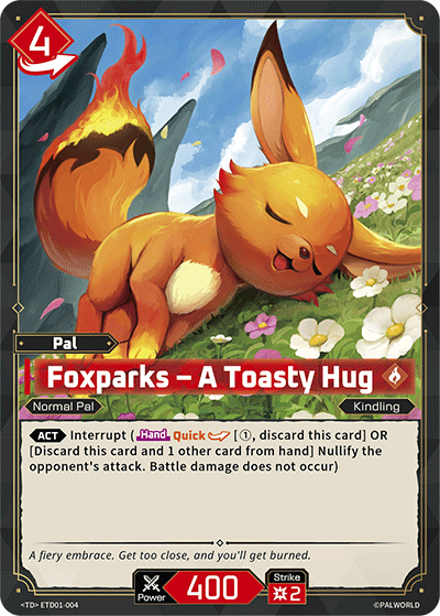 Foxparks — Palworld TCG Pal card