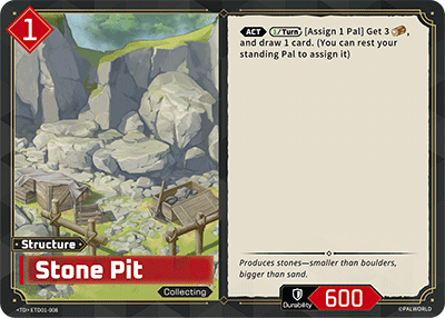 Stone Pit — Palworld TCG Structure card