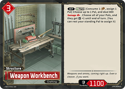 Weapon Workbench — Palworld TCG Structure card