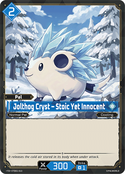 Jolthog Cryst — Palworld TCG Pal card