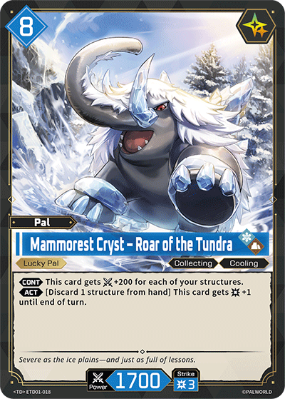 Mammorest Cryst — Palworld TCG Pal card