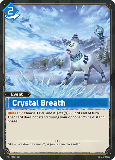 Crystal Breath — Palworld TCG Event card