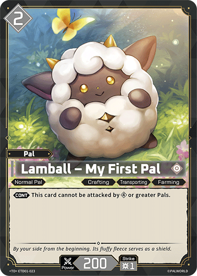 Lamball — Palworld TCG Pal card