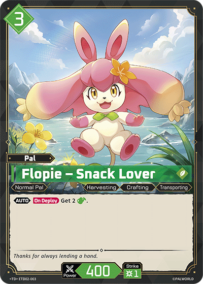 Flopie — Palworld TCG Pal card