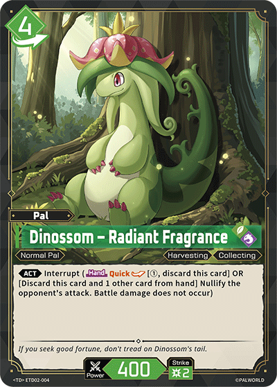 Dinossom — Palworld TCG Pal card