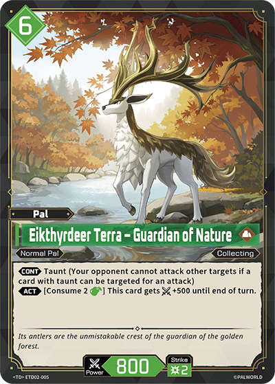 Eikthyrdeer Terra — Palworld TCG Pal card