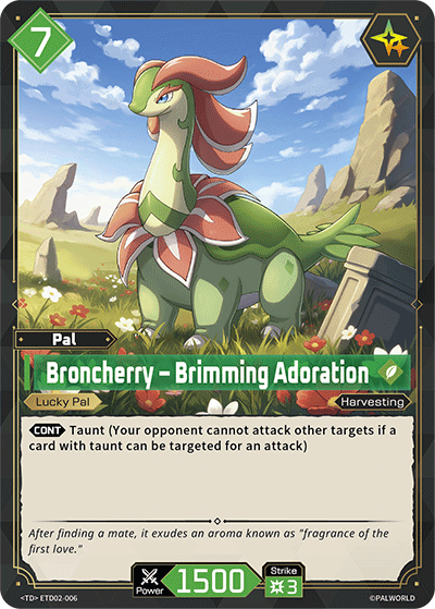 Broncherry — Palworld TCG Pal card