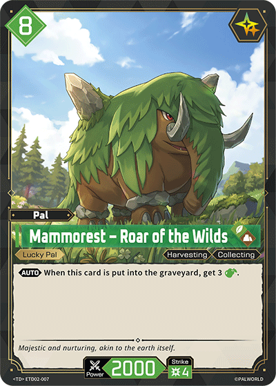 Mammorest — Palworld TCG Pal card
