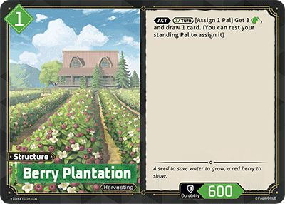 Berry Plantation — Palworld TCG Structure card