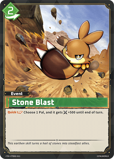 Stone Blast — Palworld TCG Event card
