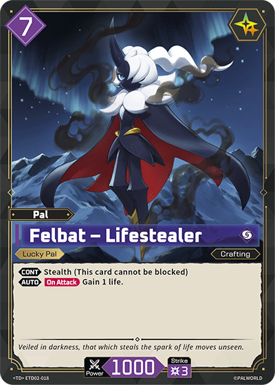 Felbat — Palworld TCG Pal card