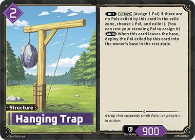 Hanging Trap — Palworld TCG Structure card