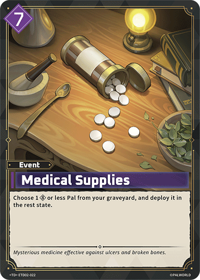 Medical Supplies — Palworld TCG Event card